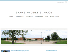 Tablet Screenshot of evansms.com